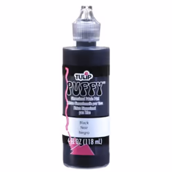 TULIP Puff Paint Puffy Black 4 Fl Oz (Pack of 1)