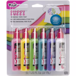 Tulip Dimensional Fabric Paints 1.25oz 6/Pkg-Puffy