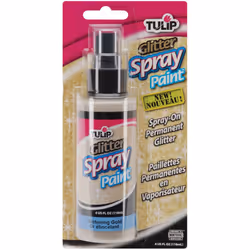 Tulip Fabric Spray Paint 4oz-Glistening Gold Glitter