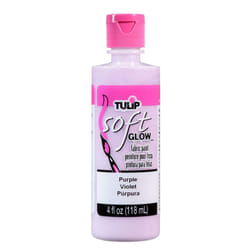 TULIP Soft Paint 29102 Sfp 4Oz Glow Purple  4.0 Fl Oz  4