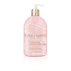 Baylis & Harding Liquid Hand Soap Wash with Dispenser  Elements  Pink Blossom & Lotus Flower  16.9oz/500ml