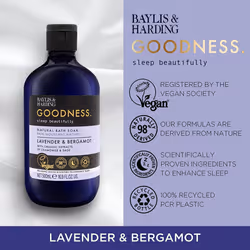 Vegan Luxury Bath Soak Body Wash Lavender & Bergamot Organic Baylis & Harding