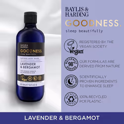 Vegan Body Wash Shower Gel Lavender & Bergamot Baylis & Harding