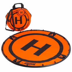 Hoodman Drone Landing Pad fits dji mini 3 pro, dji mini 2, dji mavic 3, 3-Foot Diameter, Durable, Weighted-No Stakes Required ...