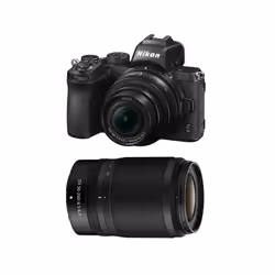 Nikon Z50 Black Twin Kit Nikkor Z Dx 16-50Mm Vr Nikkor Z Dx 50-250Mmvr