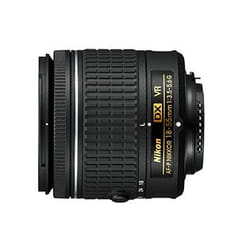 Nikon AF-P DX Nikkor 18-55 mm F/3.5-5.6G VR Camera Lenses, Black