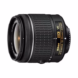 Nikon AF-P DX Nikkor 18-55 mm F/3.5-5.6G VR Camera Lenses, Black