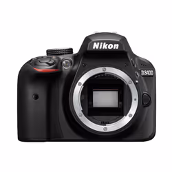 Nikon D3400, 24.2 MP, 6000 x 4000 pixels, CMOS, Full HD, 395 g, Black