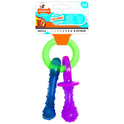 Nylabone Puppy Teething Chew Pacifier Bacon Xsmall