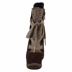 ) Girls Merrell Tie Back Mid Calf Length Boots Jungle Moc Lace - UK 11 Child, Espresso (Brown
