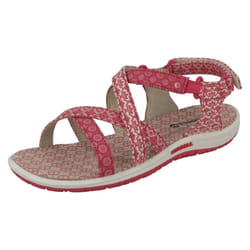 ) Girls Merrell Casual Sandals Jazmin Ditto - UK 13 Child, Honey Suckle (Pink