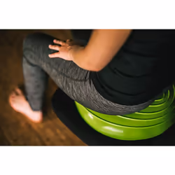 Gaiam Balance Disc Wobble Cushion Stability Core Trainer for Home or Office Desk Chair & Kids Classroom Sensory Wiggle Seat - Wasabi