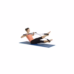 Gaiam Restore Pilates Bar Reformer Kit - Includes Bar  Two 30-Inch Resistance Band Cords with Attached Foot Strap Loops | Exercise Guide Included