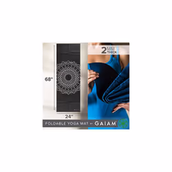 Yoga Mat Folding Travel Fitness Exercise Mat Foldable Yoga Mat for All Types of Yoga Pilates Floor Workouts Midnight Marrakesh 2mm