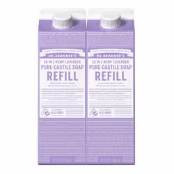 Dr. Bronner's Pure-Castile Liquid Soap Refill Lavendar 32oz, Pack of 2