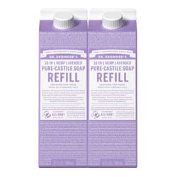 Dr. Bronner's Pure-Castile Liquid Soap Refill Lavendar 32oz, Pack of 2