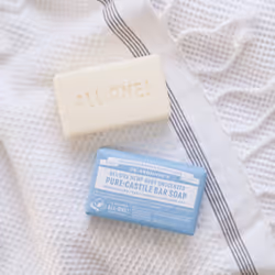 Dr. Bronner's - Pure-Castile Bar Soap (Baby Unscented  5 ounce) - Made with Organic Oils  For Face  Body and Hair  Gentle for Sensitive Skin and Babie