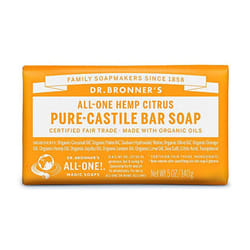 Dr. Bronner Organic Citrus Pure-Castile Bar Soap 140g