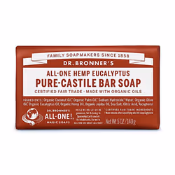 Dr. Bronner Organic Eucalyptus Pure-Castile Bar Soap 140g