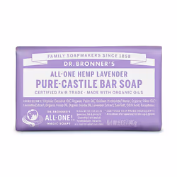 Dr. Bronner Organic Lavander Pure-Castile Bar Soap 140g