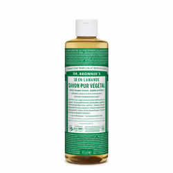Dr.Bronner's 18-IN-1, Liquid soap, Cleansing, Aqua, Potassium Cocoate (Saponified Co¬conut Oil*‡), Potassium Palm Kernelate ( ...