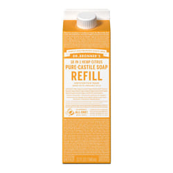 Dr. Bronner's - Pure-Castile Liquid Soap Refill  82% Less Plastic per Quart  Made with Organic Oils  18-in-1 Uses  For Face  Body  Hand Soap Refill  H