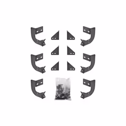 DEE ZEE DZ 66336 Hex Side Step Bracket Kit  Black