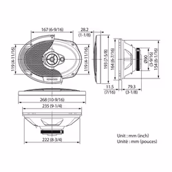 Kenwood KFC-S6976EX car speaker Oval 3-way 500 W 1 pc(s)