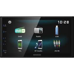 Kenwood DMX125DAB car media receiver Black 84 W Bluetooth