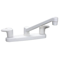 Valterra Phoenix Faucets PF221201 Catalina Two-Handle 8"""" Kitchen Faucet with 8"""" Standard Spout - White