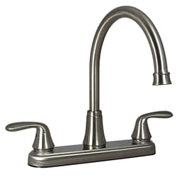 PHOENIX VITAL LIFE Phoenix Faucets PF231402 Two-Handle 8"""" Hybrid Kitchen Faucet with High-Arc Spout - Brushed Nickel