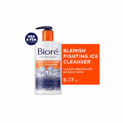 Biore 2% Salicylic Acid Blemish-Fighting Ice Cleanser Acne Treatment, 6.77 fl oz