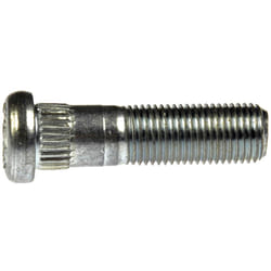 M12-1.25 Serrated Wheel Stud - 12.90mm Knurl  45.5mm Length
