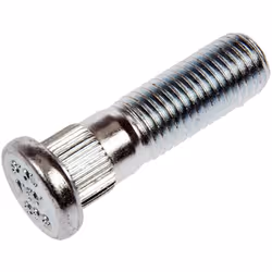 M12-1.50 Serrated Wheel Stud - 12.97mm Knurl 42.5mm Length