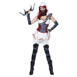 Women's Sexy Ninja White Assassin Warrior - XS