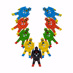 Schylling Wooden Stacking Robots