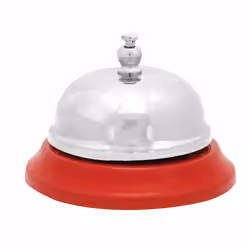 Schylling At Your Service Bell, Chrome, Red, 82.5 mm, 82.5 mm, 63.5 mm, 136.08 g, 1 pc(s)