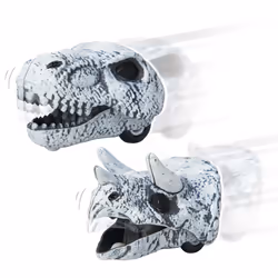 Schylling Chomp & Go Dino Skulls, Figure vehicle, 3 yr(s), Black, White