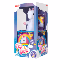 Schylling Pop & glow unicorn jack in the box