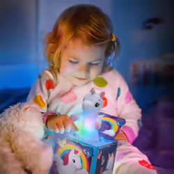 Schylling Pop & glow unicorn jack in the box