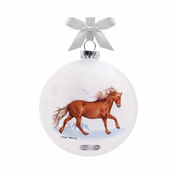 Breyer 700827, Ball christmas ornament, Glass, Multicolour, White, 1 pc(s)