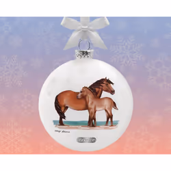 Breyer 700827 Christmas ornament Ball christmas ornament Glass Multicolour, White 1 pc(s)