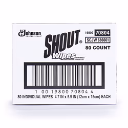 Shout Wipe & Go Stain Remover Wipes 80 Count