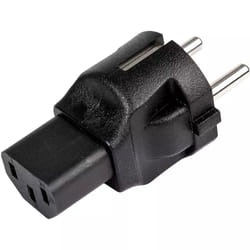 D'Addario PW-IECFA-01 cable gender changer IEC F Plug Black