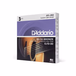 D'Addario EJ13-3D musical instrument strings Acoustic 18 pc(s) Guitar