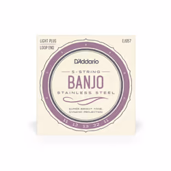 D'Addario EJS57, Banjo, Stainless steel, 5 pc(s)