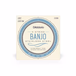 D'Addario EJS60, Banjo, Stainless steel, 5 pc(s)