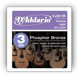 D'Addario EJ26-3D musical instrument strings Acoustic 18 pc(s) Steel Guitar