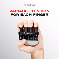 D'Addario Varigrip Hand ExerciserâImprove Dexterity and Strength in Fingers, Hands, Forearms- Adjust Tension Per Fingerâ Simulated Strings Help
