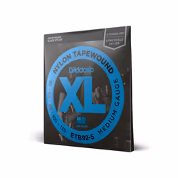 D'Addario ETB92-5, Guitar, Nylon, Electric/Bass, 5 pc(s)